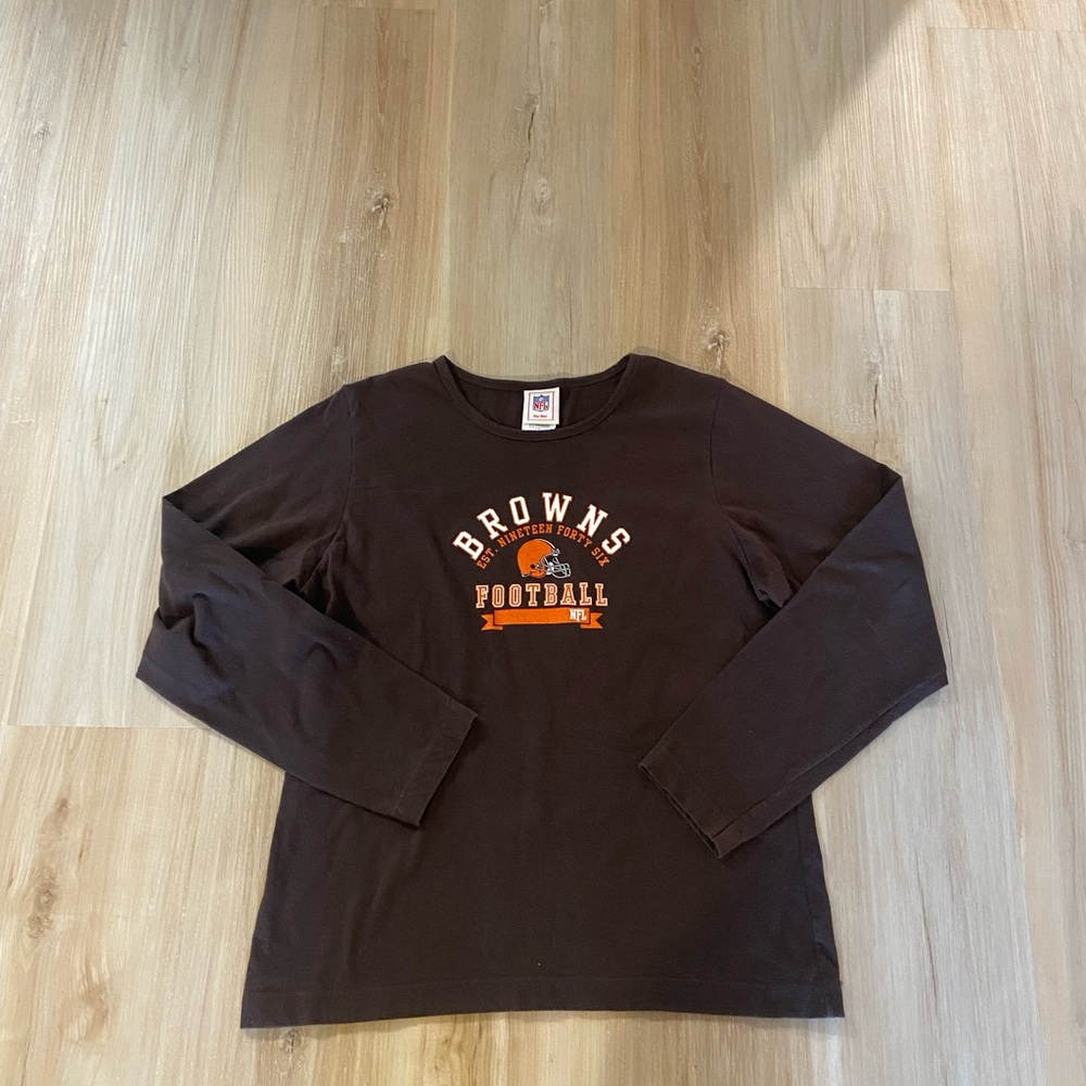 NFL Browns Dark Shirt with Orange Accents